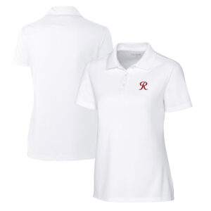 Women's Cutter & Buck  White Tacoma Rainiers Clique Spin Eco Performance Pique Women's Polo