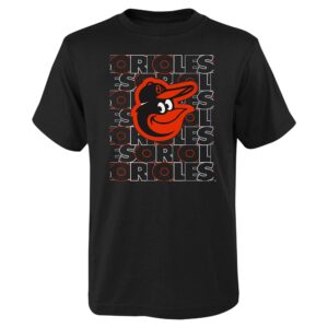 Youth Fanatics Black Baltimore Orioles Letterman T-Shirt
