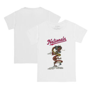 Toddler Tiny Turnip White Washington Nationals 2024 Year of the Dragon T-Shirt