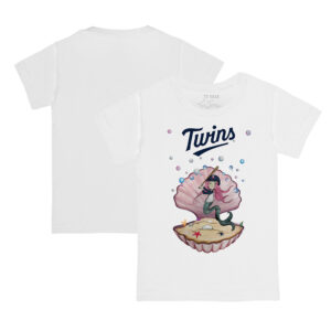 Youth Tiny Turnip White Minnesota Twins Mermaid T-Shirt