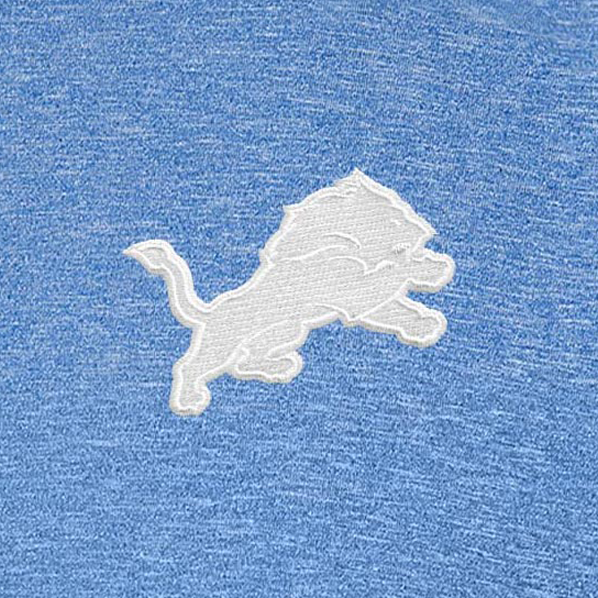 Men's Antigua Blue Detroit Lions Par 3 Polo - Image 3