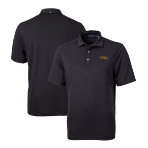 Men's Cutter & Buck Black Pittsburgh Pirates City Connect Virtue Eco Pique Recycled Big & Tall Polo