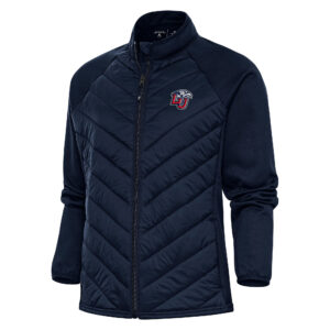 Women's Antigua Navy Liberty Flames Altitude Full-Zip Puffer Jacket