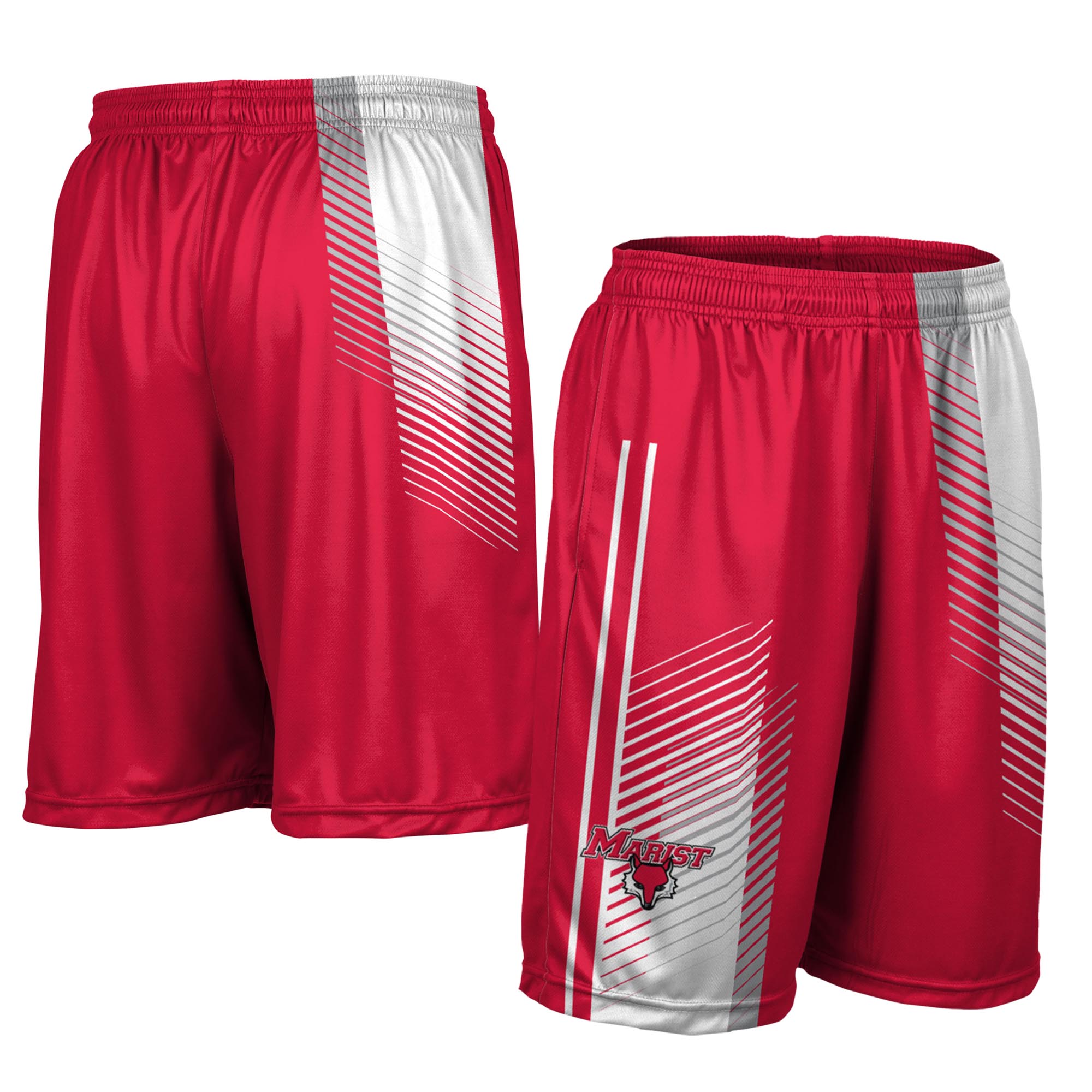 Men's ProSphere Red Marist Red Foxes Hustle Pocketed Shorts