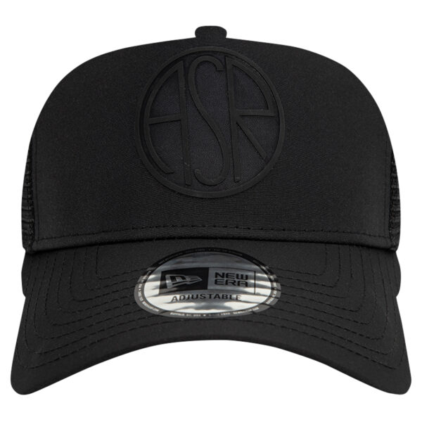 Men's New Era Black AS Roma A-Frame Trucker 9FORTY Adjustable Hat - Image 10