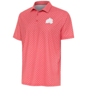 Men's Antigua  Coral Colorado Avalanche White Logo Kona Polo