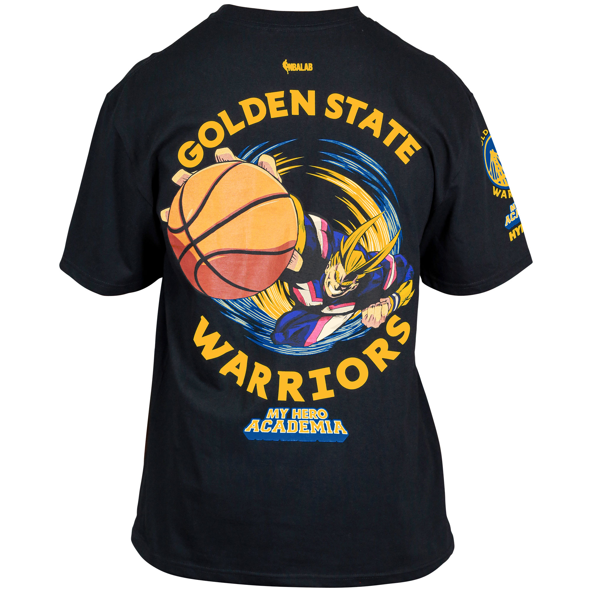 Unisex Hyperfly Black Golden State Warriors NBA x My Hero Academia All Might Smash T-Shirt - Image 9