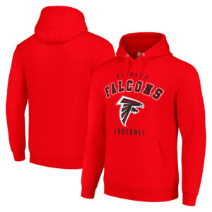 Unisex Starter Red Atlanta Falcons Logo Pullover Hoodie