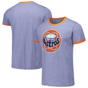 Men's Majestic Threads Navy Houston Astros Ringer Tri-Blend T-Shirt
