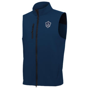 Men's Antigua Navy LA Galaxy White Logo Demand Full-Zip Vest