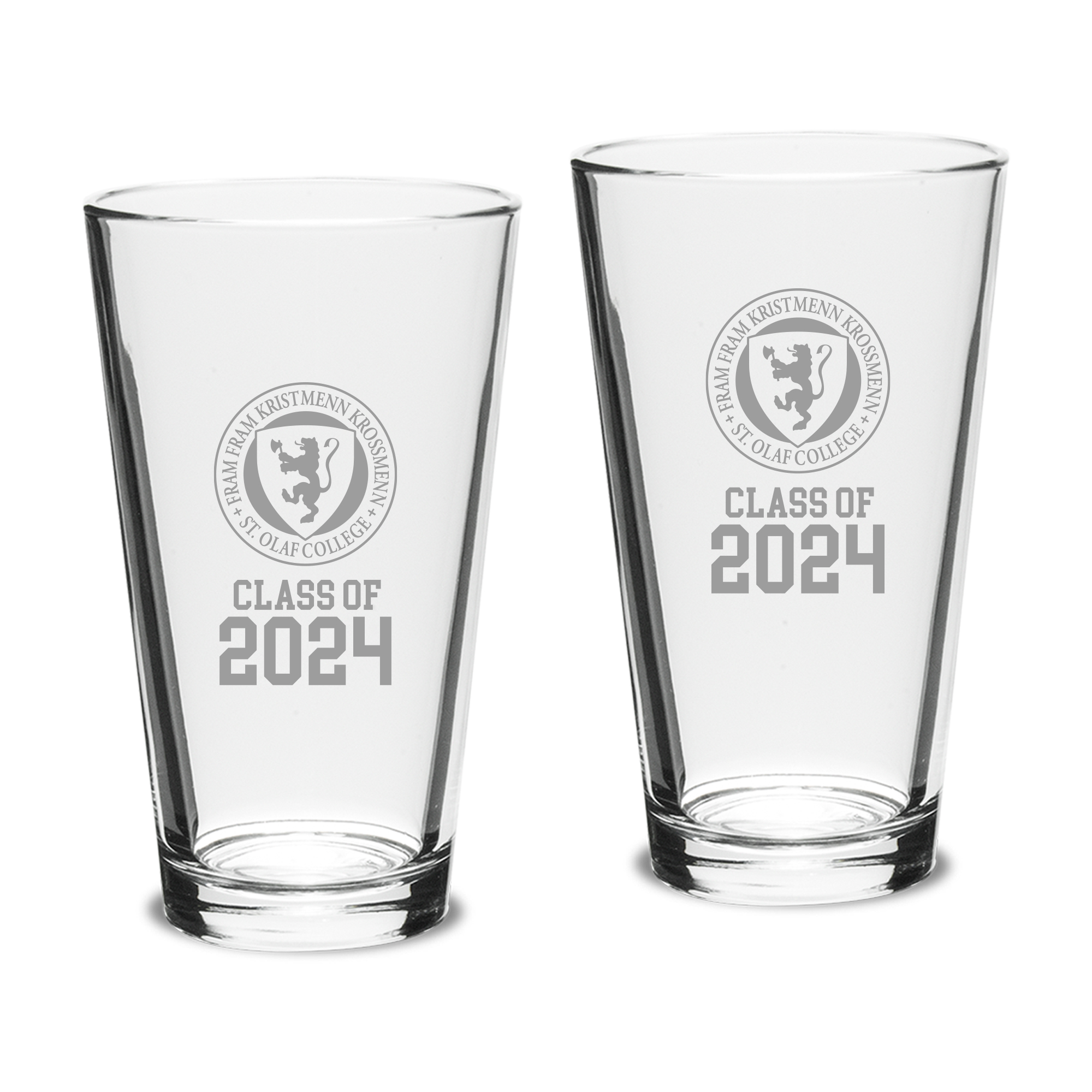 St. Olaf Oles Class of 2024 Two-Piece 16oz. Classic Pint Glass Set