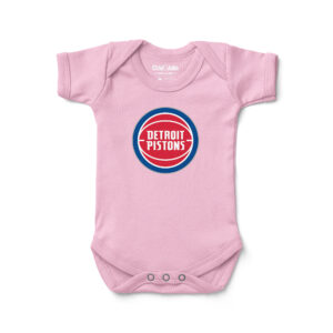 Newborn & Infant Chad & Jake Pink Detroit Pistons Primary Logo Bodysuit