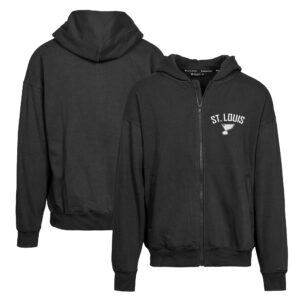 Men's Levelwear Black St. Louis Blues Uphill City Capsule Full-Zip Hoodie
