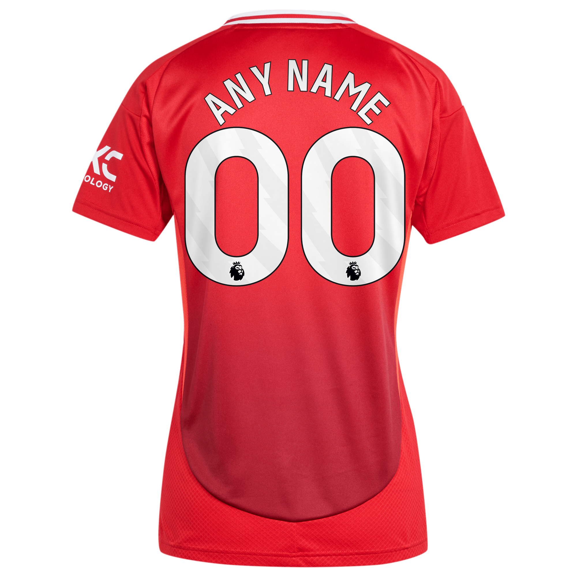 Women's adidas Red Manchester United 2024/25 Home Replica Custom Jersey - Image 7