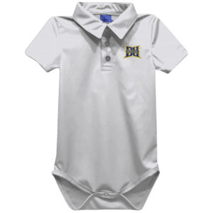 Infant Vive La Fete White Drexel Dragons Polo Bodysuit