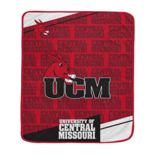 Pegasus Central Missouri Mules 50" x 60" Diagonal Ghost Ultra Soft Blanket