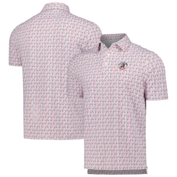 Men's 2025 U.S. Open IBKUL White Happy Hour Icefil Polo - Image 2