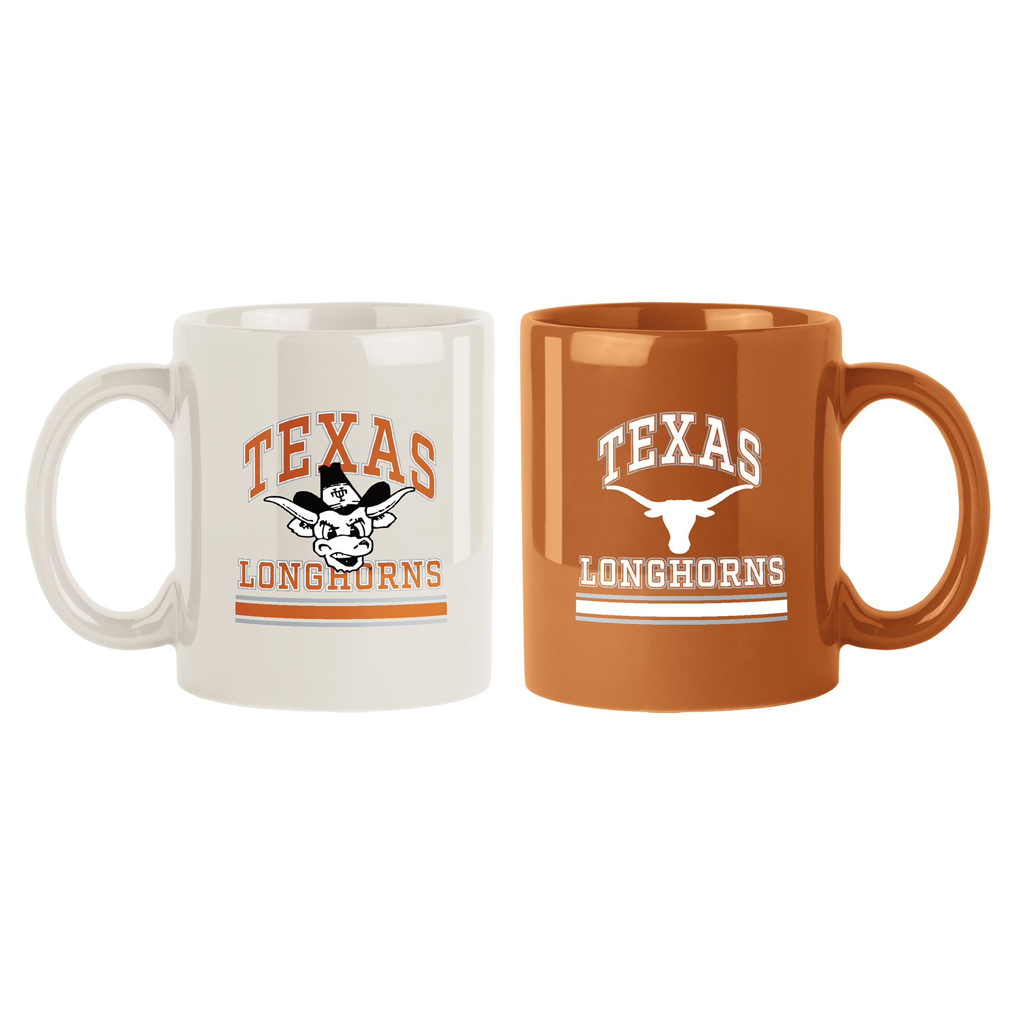 Texas Longhorns 2-Pack 15oz. Checkered Wordmark Mug Set