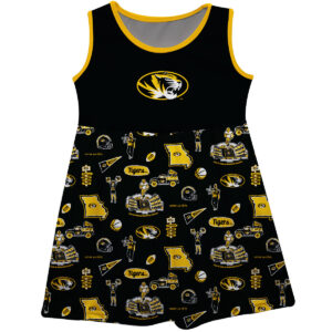 Girls Infant Vive La Fete Black Missouri Tigers Impressions Artwork Tank Top Dress
