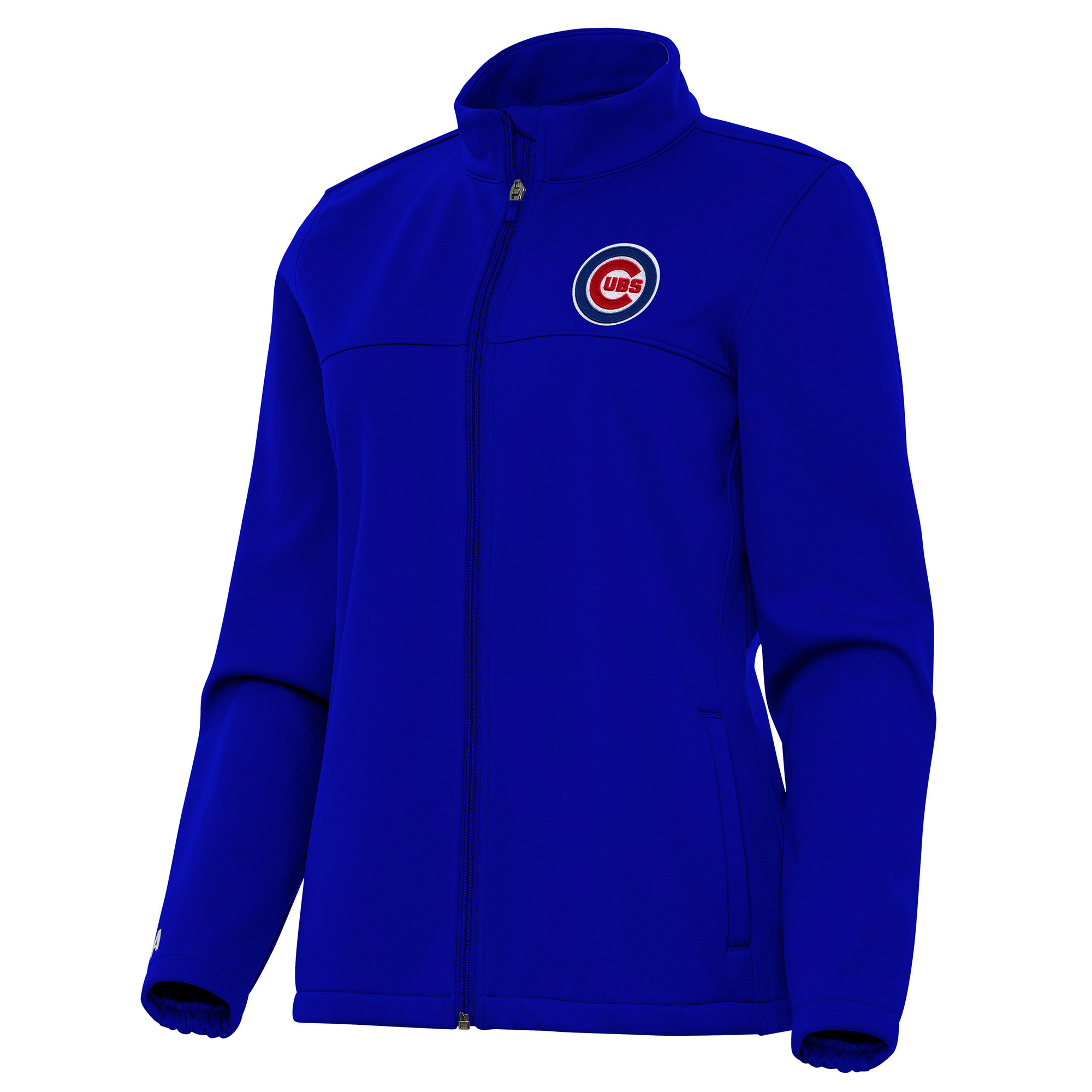 Women's Antigua Royal Chicago Cubs Links 2 Golf Full-Zip Jacket