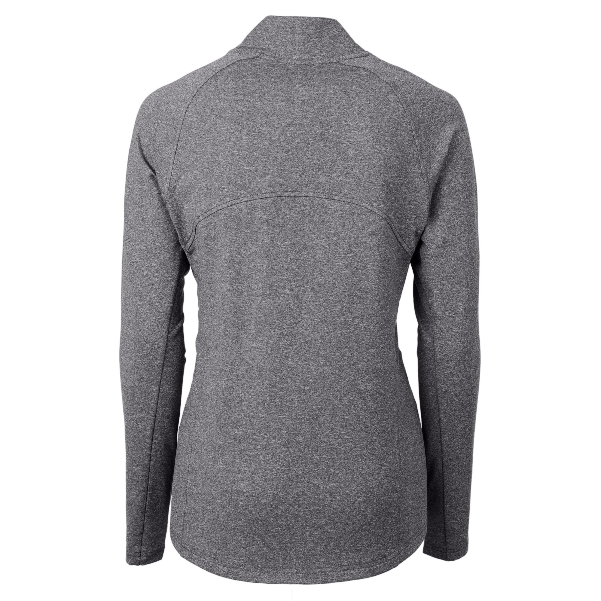Women's Cutter & Buck Heather Black Atlanta Falcons Adapt Eco Knit Heather Recycled Full-Zip Jacket - Image 4