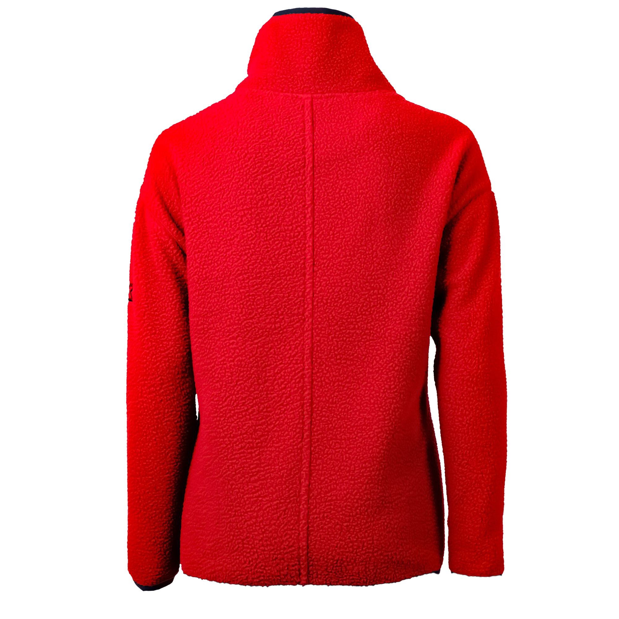 Women's Cutter & Buck Red Chicago Cubs Cooperstown Collection Cascade Eco Sherpa Fleece Half-Zip Pullover Jacket - Image 4