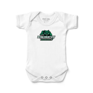 Newborn & Infant Chad & Jake White Binghamton Bearcats  Logo Bodysuit
