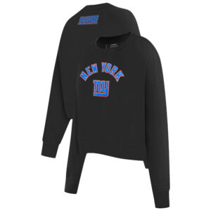Women's Pro Standard Black New York Giants Classic Fleece Pullover Sweatshirt