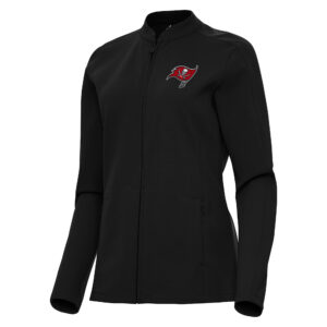 Women's Antigua  Black Tampa Bay Buccaneers Regard Full-Zip Jacket