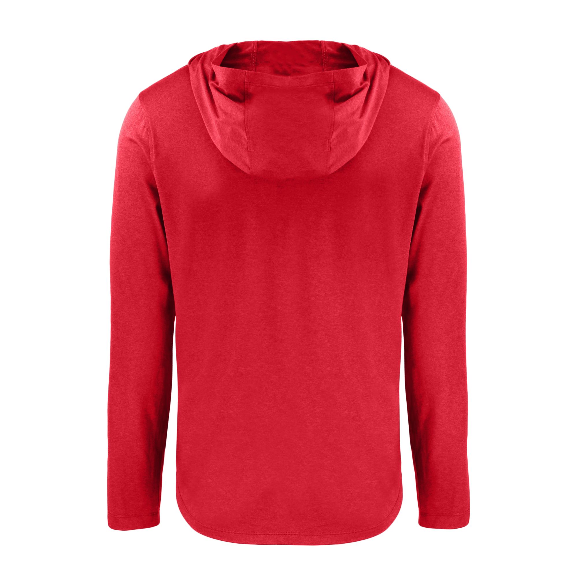 Men's Cutter & Buck Red Washington Nationals Coastline Epic Comfort Recycled Eco Hoodie Long Sleeve T-Shirt - Image 7