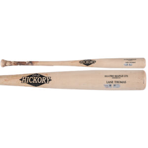 Lane Thomas Washington Nationals Game-Used Tan Old Hickory Broken Bat vs. San Francisco Giants on April 8, 2024 - Single