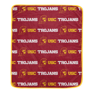 Pegasus USC Trojans 60" x 72" Repeat Logo Wordmark Ultra Soft Blanket