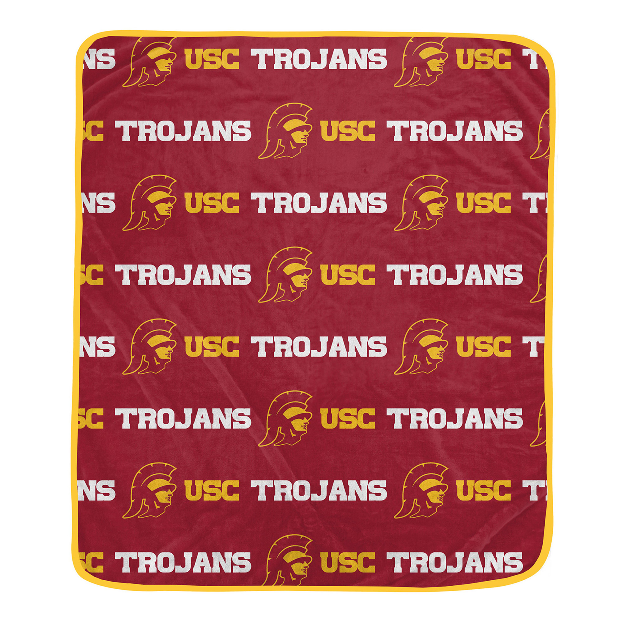 Pegasus USC Trojans 60" x 72" Repeat Logo Wordmark Ultra Soft Blanket