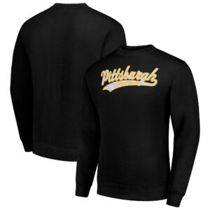 Men's Starter  Black Pittsburgh Penguins Tailsweep City Pullover Sweatshirt