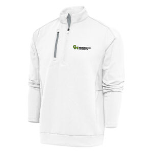 Men's Antigua White George Mason Patriots Generation Quarter-Zip Top