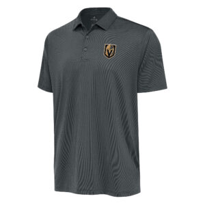 Men's Antigua Charcoal Vegas Golden Knights Ellipse Polo
