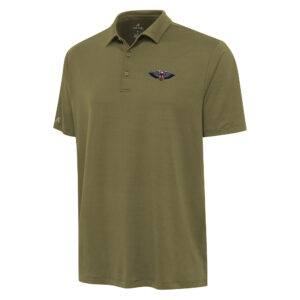 Men's Antigua Olive New Orleans Pelicans Reprocess Polo