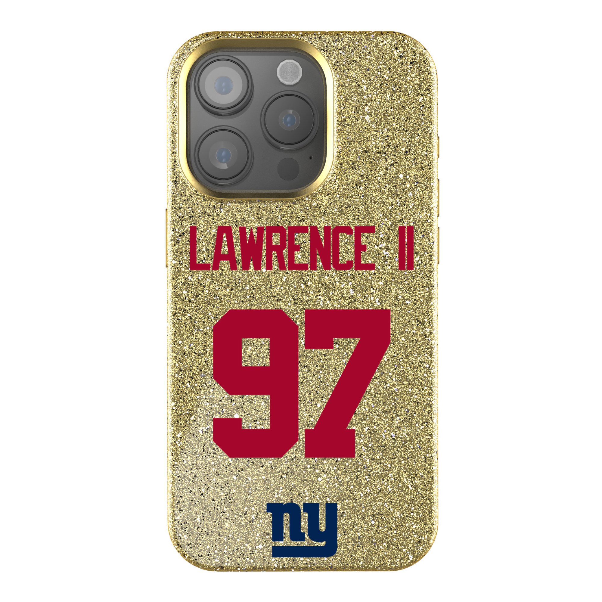 Keyscaper Dexter Lawrence II Gold New York Giants Bling iPhone Case