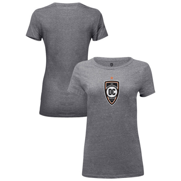 Women's 1863FC Heather Gray Orange County SC Color Badge Tri-Blend T-Shirt