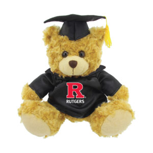 Black/Brown Rutgers Scarlet Knights 12'' Graduation Plush Bear