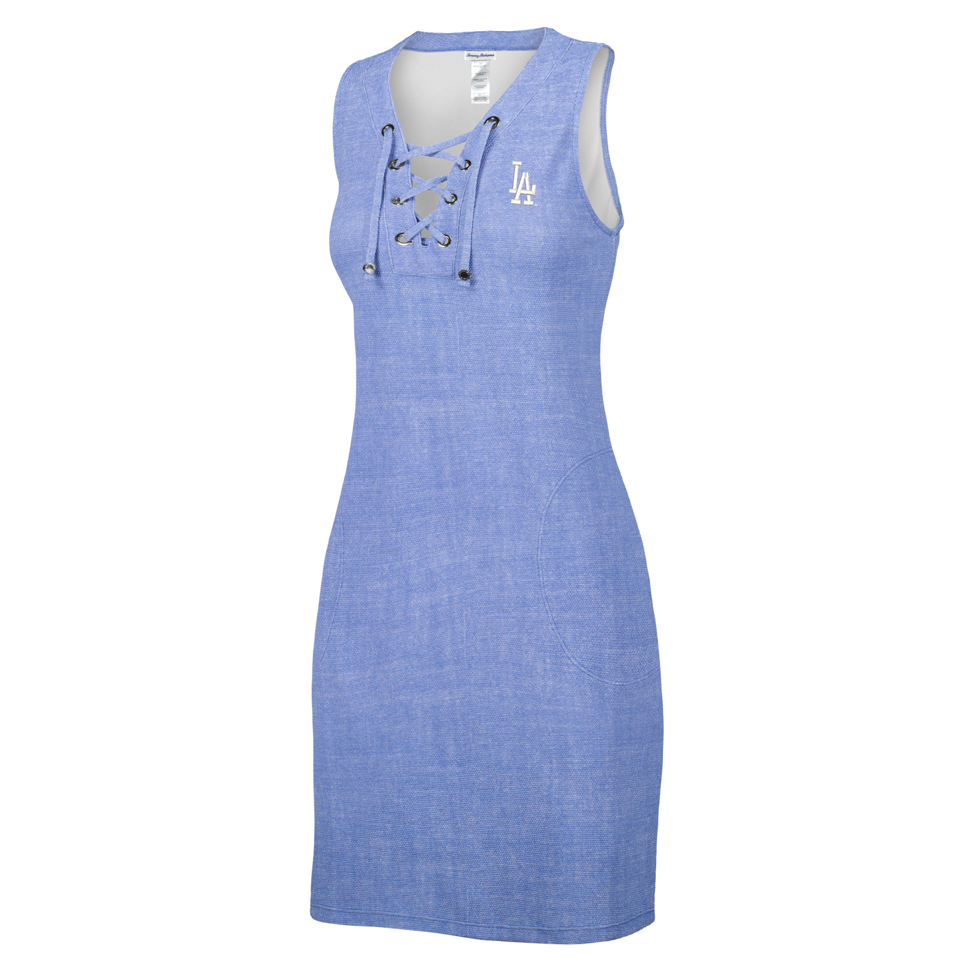 Women's Tommy Bahama Heather Royal Los Angeles Dodgers Island Cays Lace-Up Spa Dress - Image 6