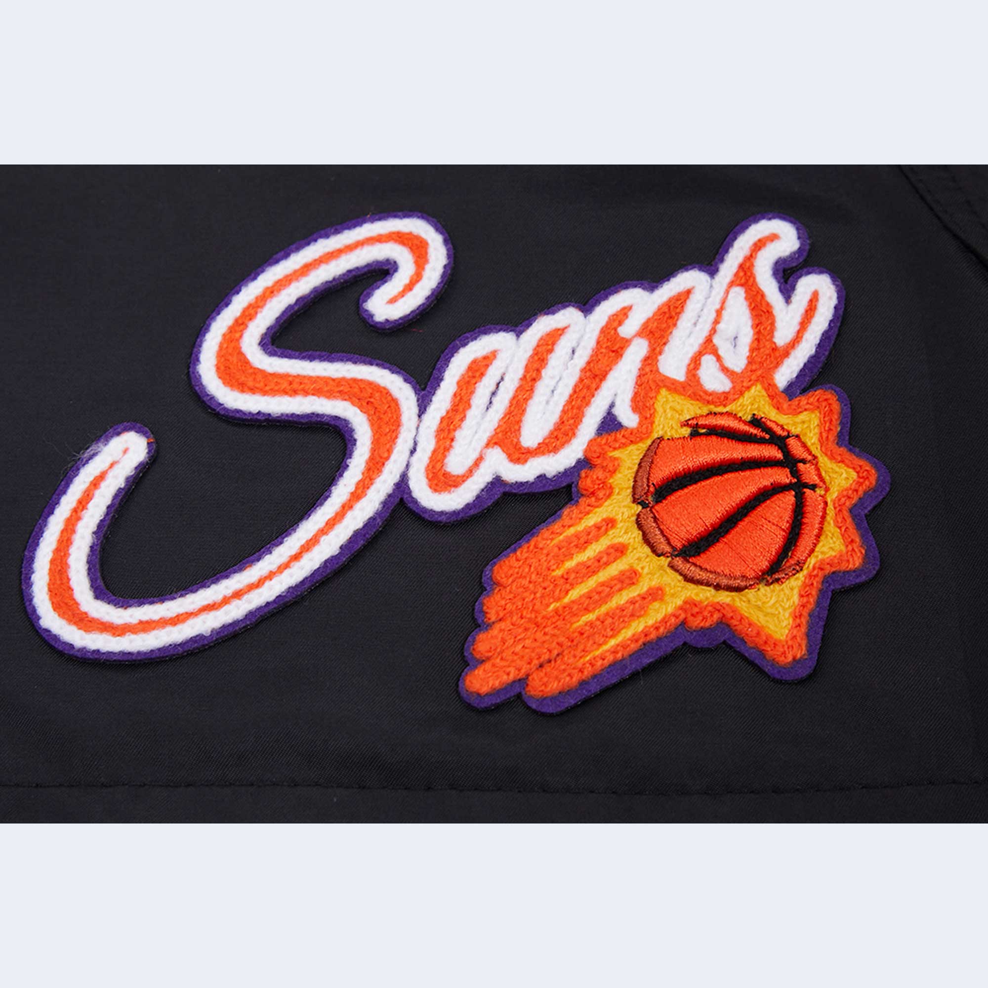 Women's Pro Standard Black Phoenix Suns Script Woven Shorts - Image 5