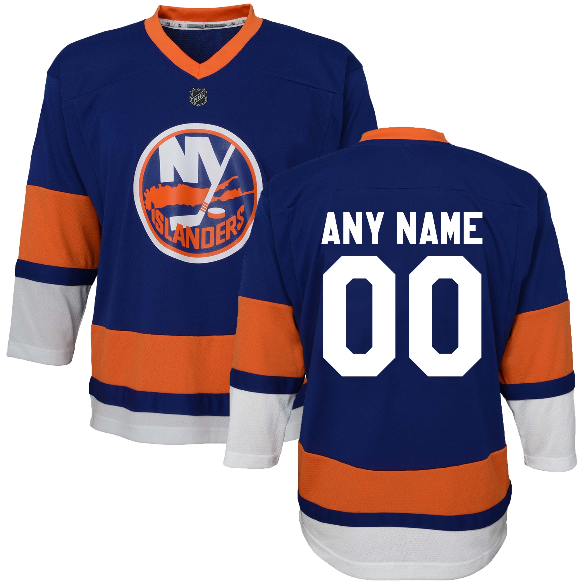 Preschool Blue New York Islanders Home Replica Custom Jersey