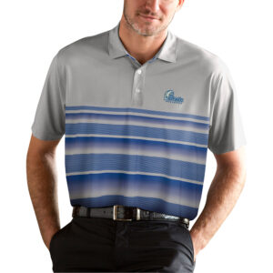 Men's Royal Drake Bulldogs Vansport Pro Fade Stripe Polo