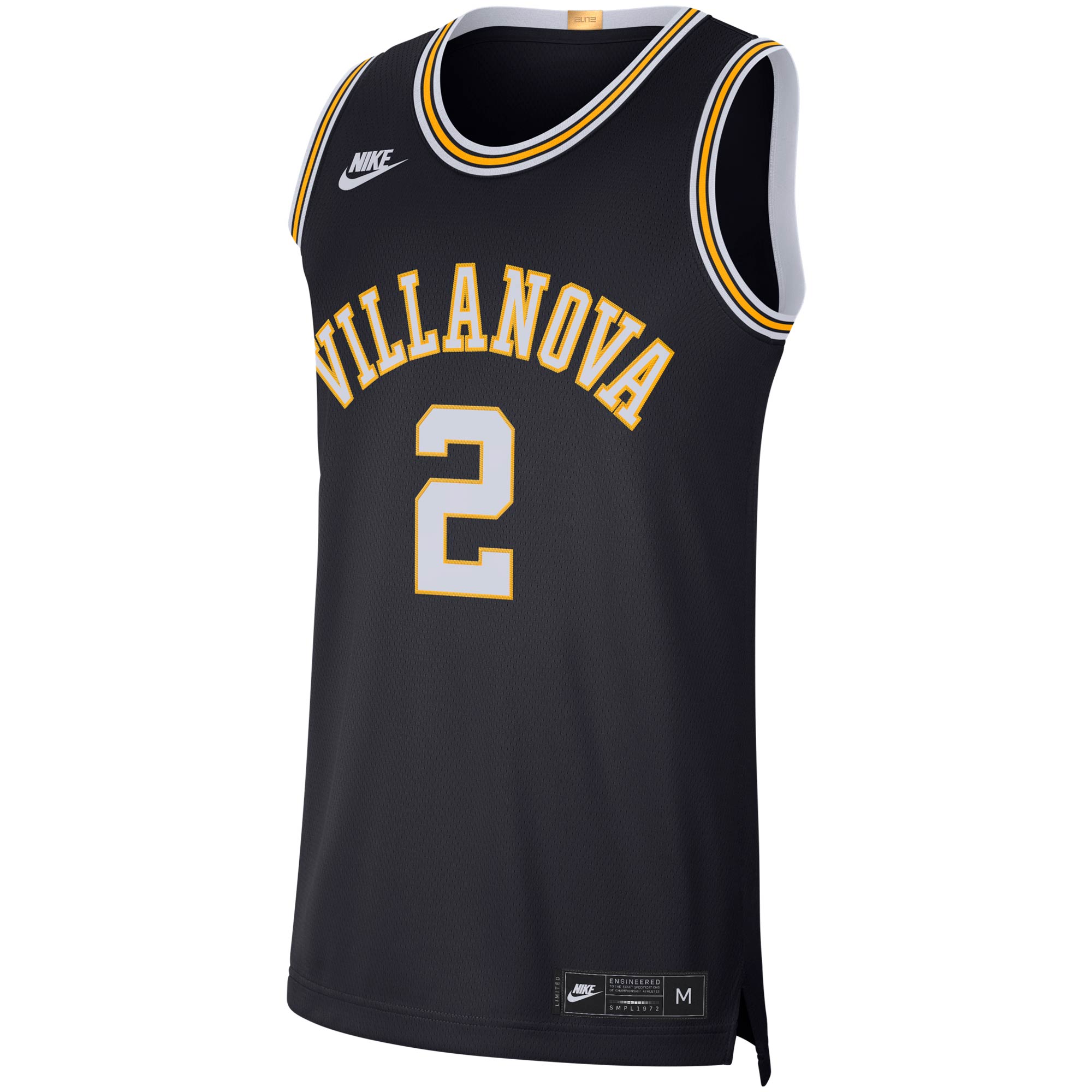 Men's Nike #2 Navy Villanova Wildcats Retro Limited Jersey - Image 6
