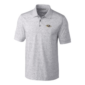 Men's Cutter & Buck Heather Gray Baltimore Ravens Big & Tall Space Dye Advantage Polo