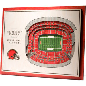 Cleveland Browns 17'' x 13'' 5-Layer StadiumViews 3D Wall Art