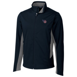 Men's Cutter & Buck Navy Tennessee Titans Americana Navigate Softshell Full-Zip Jacket