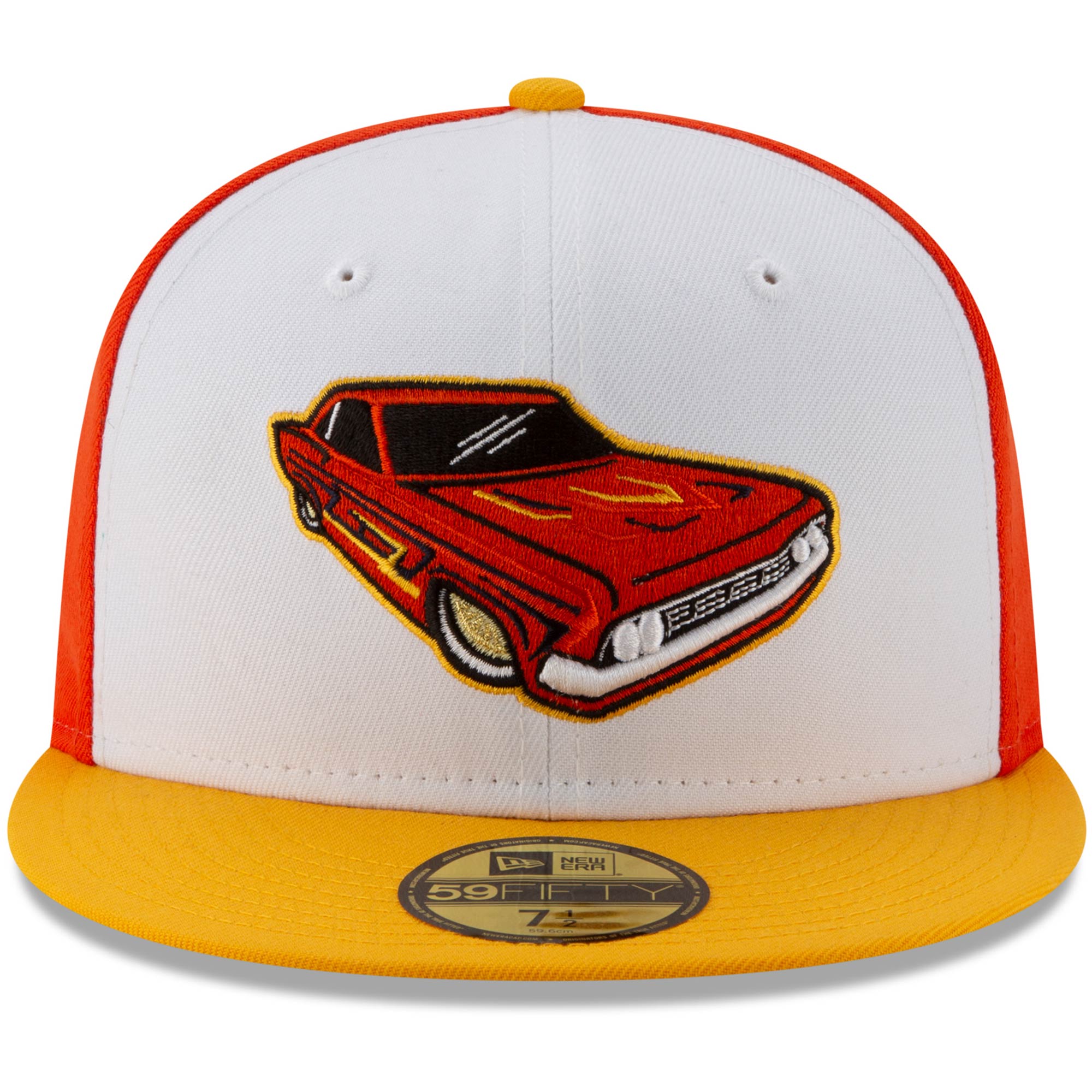 Men's New Era White/Yellow Lowriders de Fresno Copa de la Diversion 59FIFTY Fitted Hat - Image 3