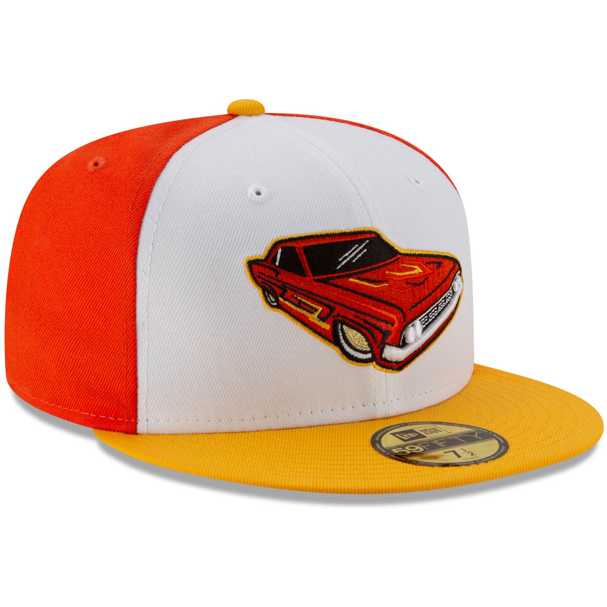 Men's New Era White/Yellow Lowriders de Fresno Copa de la Diversion 59FIFTY Fitted Hat - Image 9